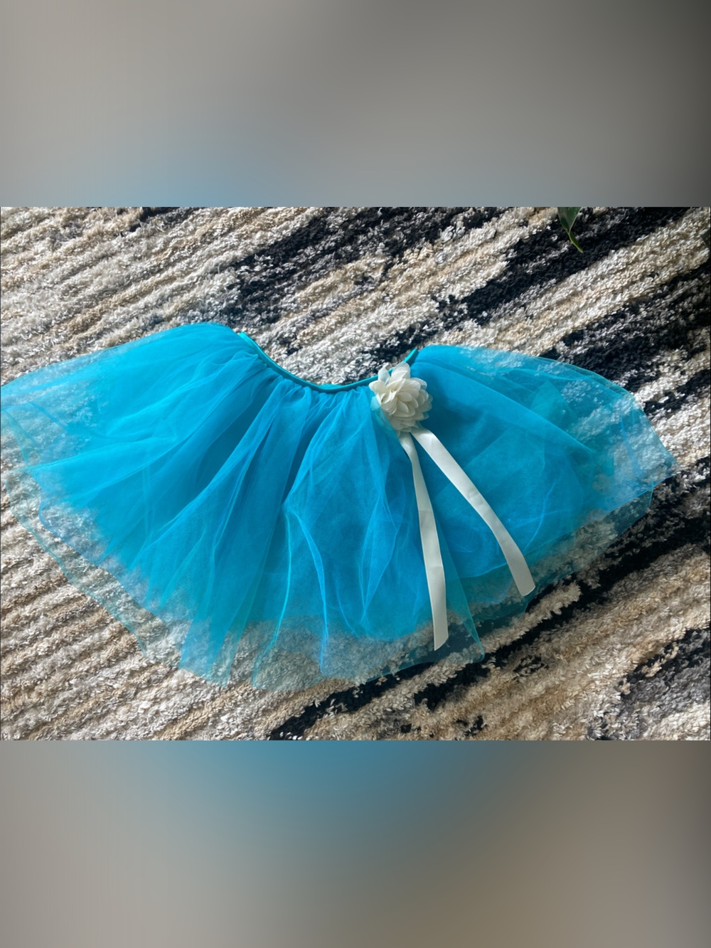 Revolution Turquoise Tulle Tutu Skirt with White Flower